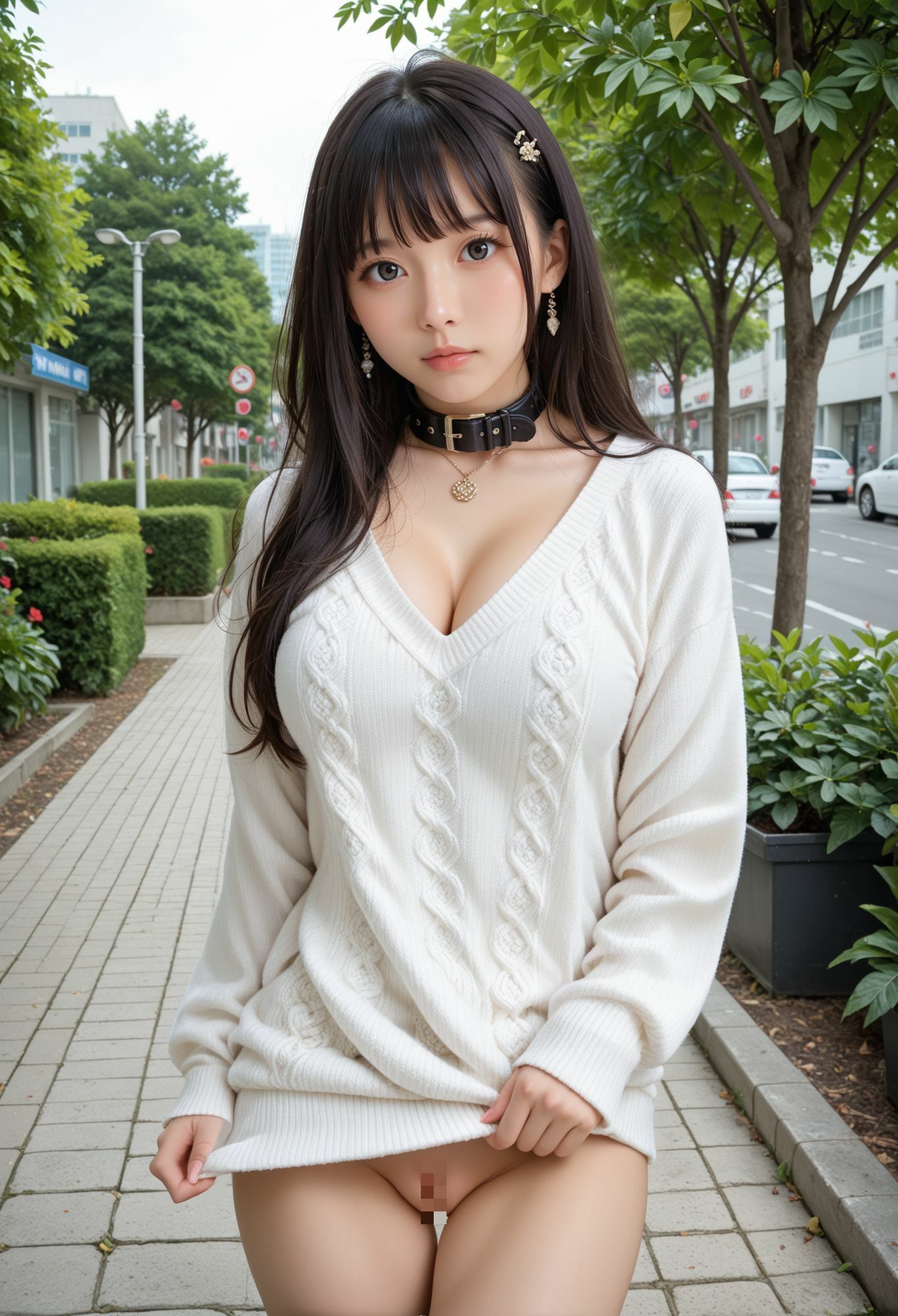 サンプル画像6:下半身裸チャレンジ露出写真集(マジカルパレット) [d_473034]