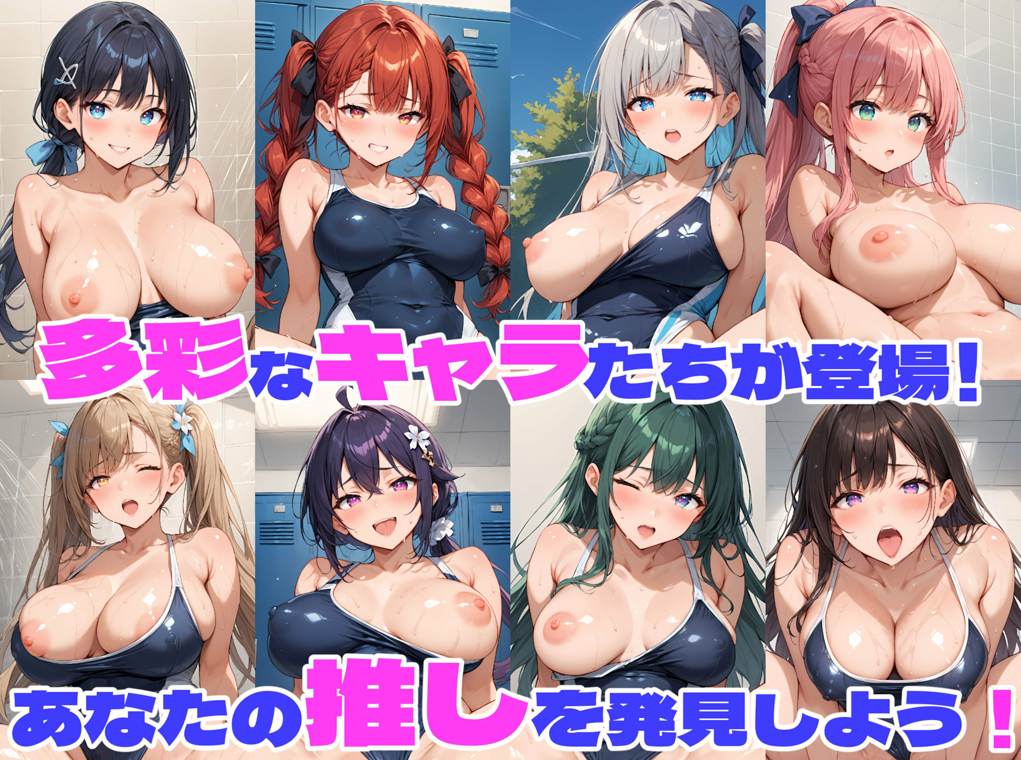 サンプル画像3:性育学園No.12〜爆乳スク水編〜爆乳JKとスクール水着でやりたい放題！【CG500枚】(おふとんパイナップル) [d_473061]