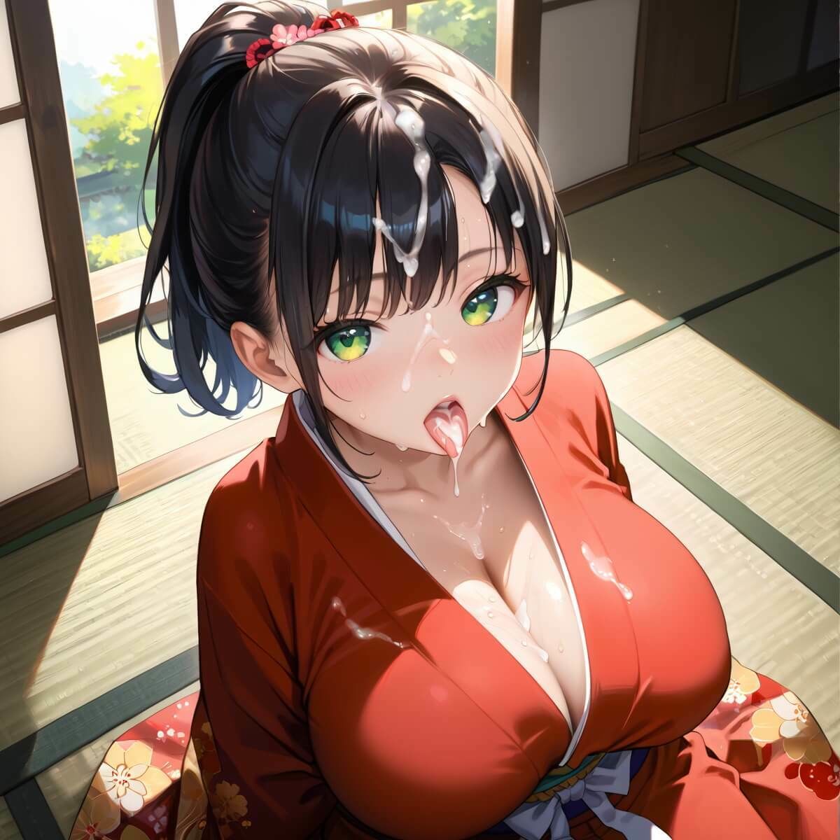 サンプル画像3:誘惑の里〜精液を搾り取る和服美女達〜3【厳選CG298枚収録】(スカーレットムーン) [d_473074]