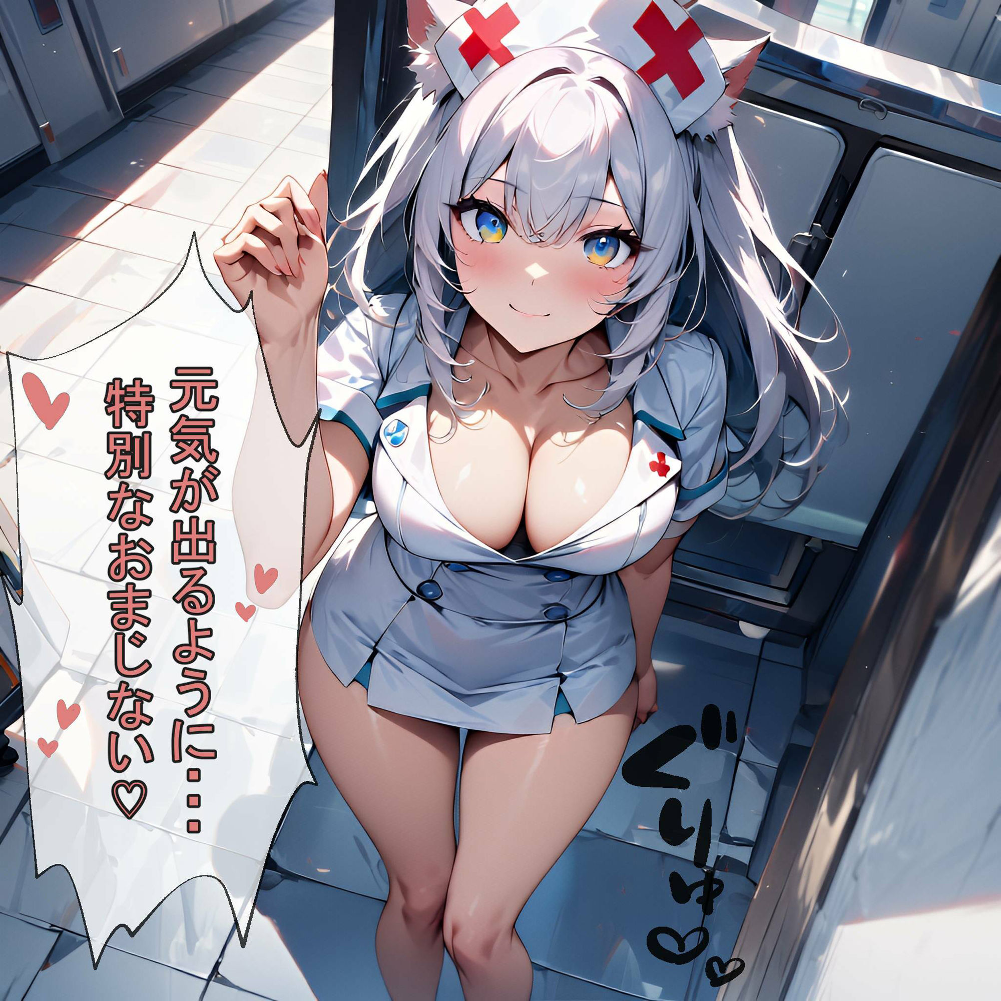 サンプル画像2:キュートなにゃんこナースたちのCG＆セリフ集(STUDIOちまき) [d_473087]