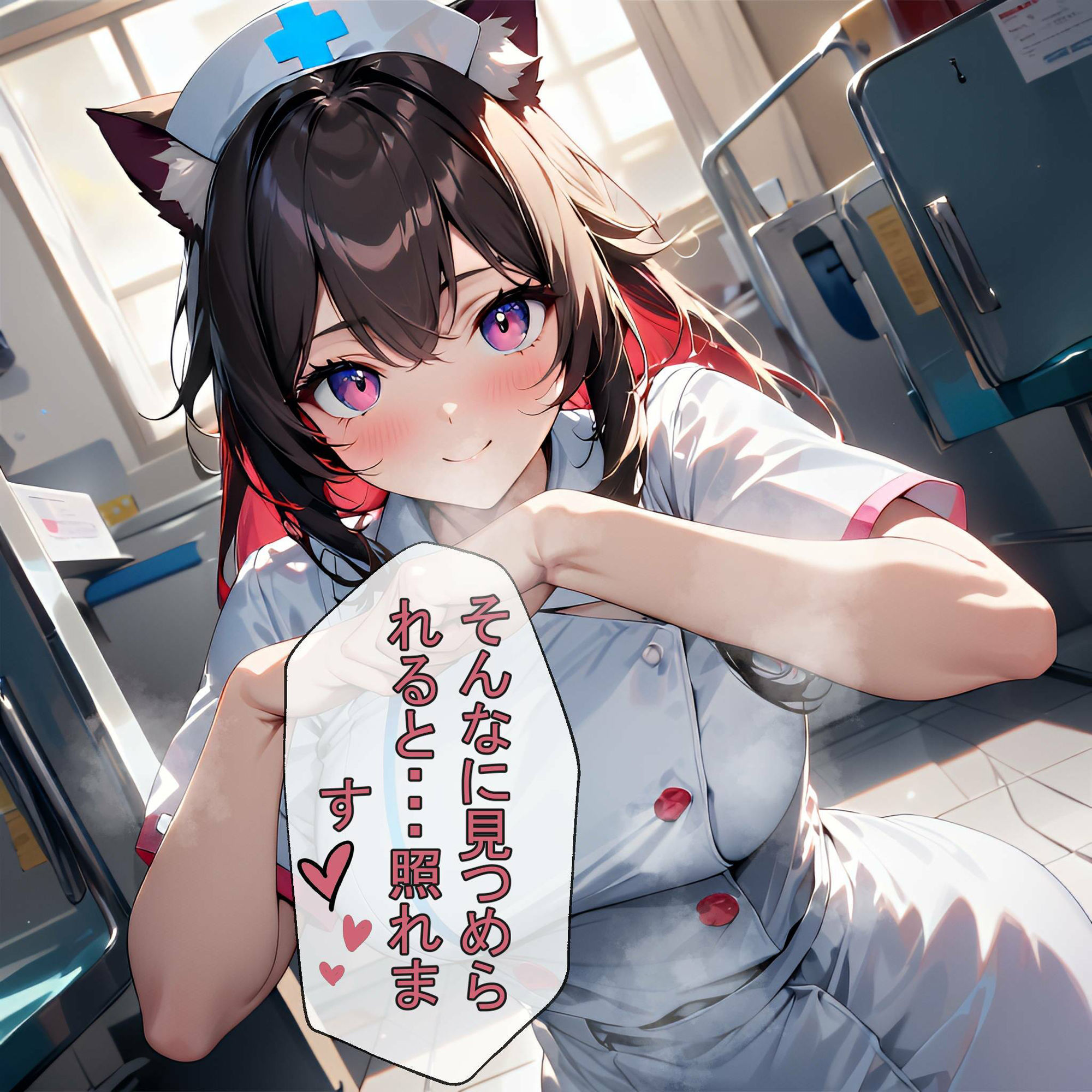 サンプル画像3:キュートなにゃんこナースたちのCG＆セリフ集(STUDIOちまき) [d_473087]