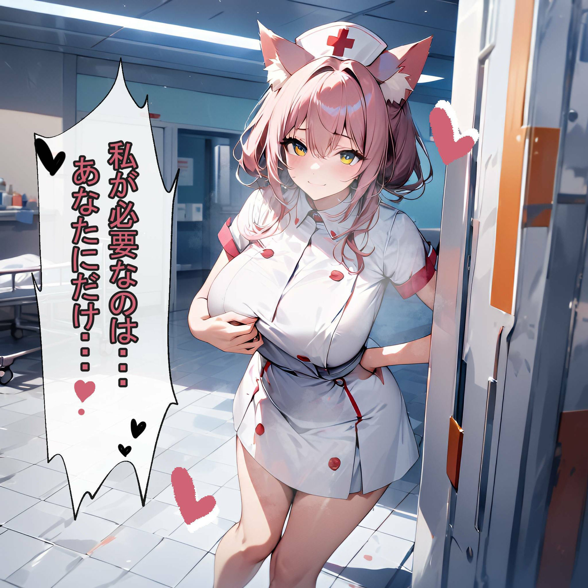 サンプル画像6:キュートなにゃんこナースたちのCG＆セリフ集(STUDIOちまき) [d_473087]