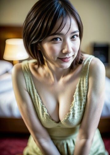 サンプル画像2:AI 美女 熟女 素人 人妻 美魔女 巨乳 ガーターベルト301ページ 谷間 40代 50代 60代 三十路 四十路(AI美女α) [d_473133]