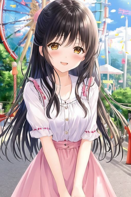 サンプル画像5:休日デート画像集 黒髪少女編(AIの絵筆) [d_473137]