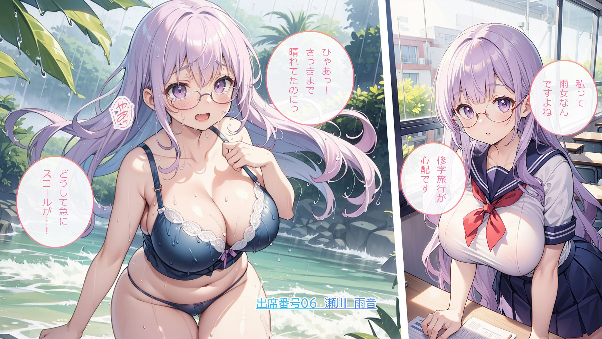 サンプル画像6:クラスの女子全員と無人島ハーレム(AI.txt) [d_473153]