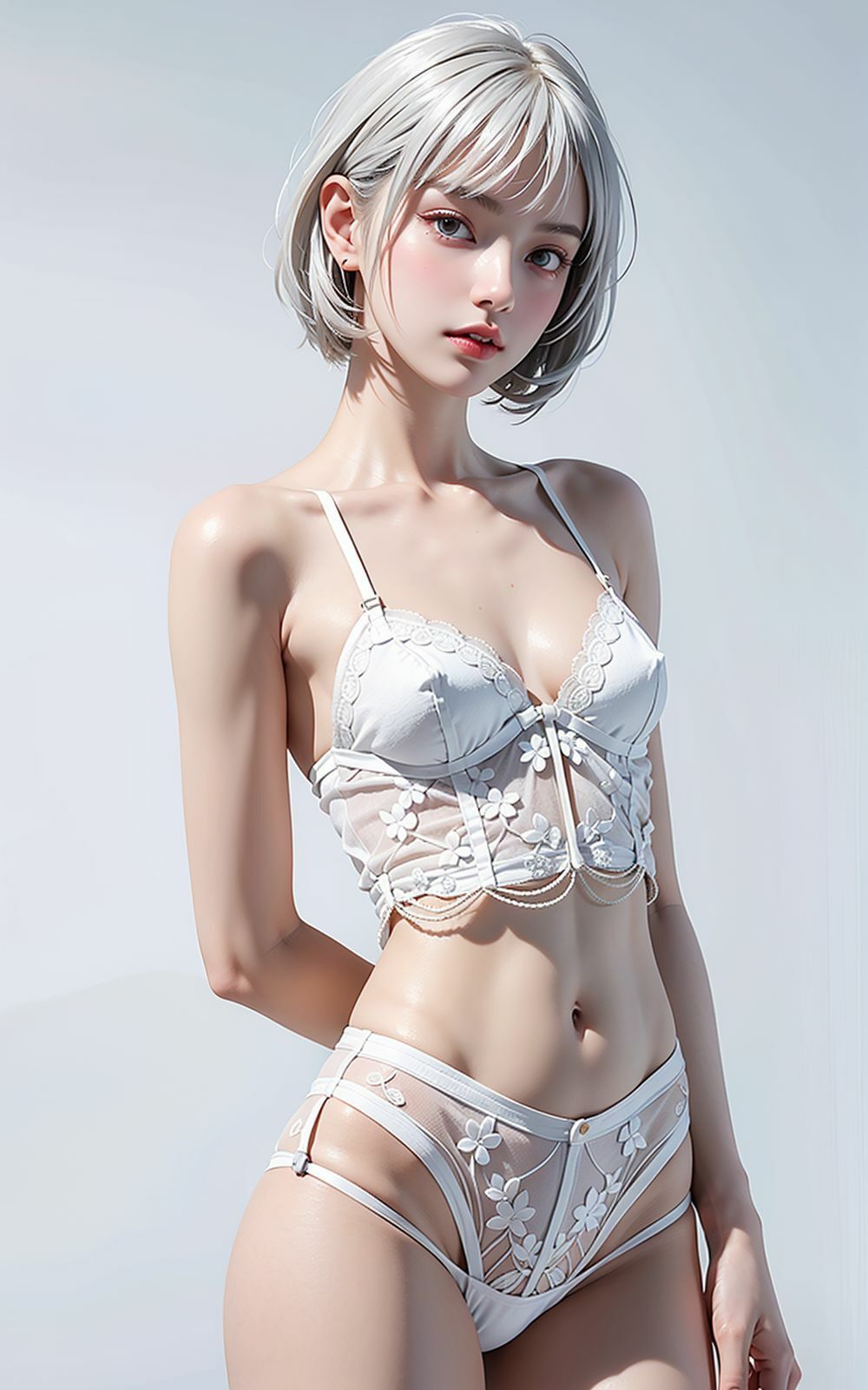 サンプル画像2:白いランジェリー(AI ヤン) [d_473167]