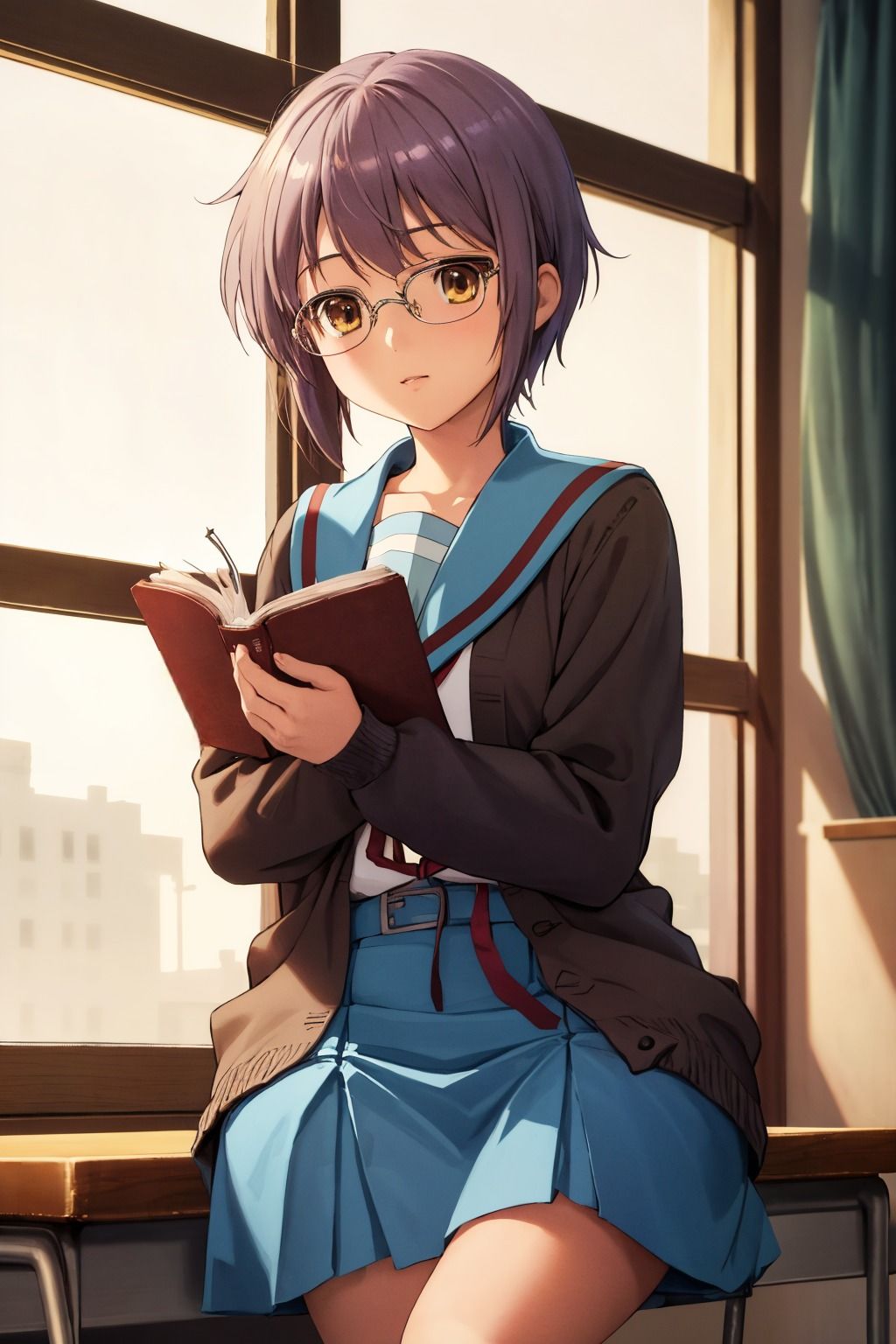 サンプル画像1:【涼宮ハ●ヒの憂鬱】長●有希のエロCGイラスト集(アトリエわたあめ) [d_473335]