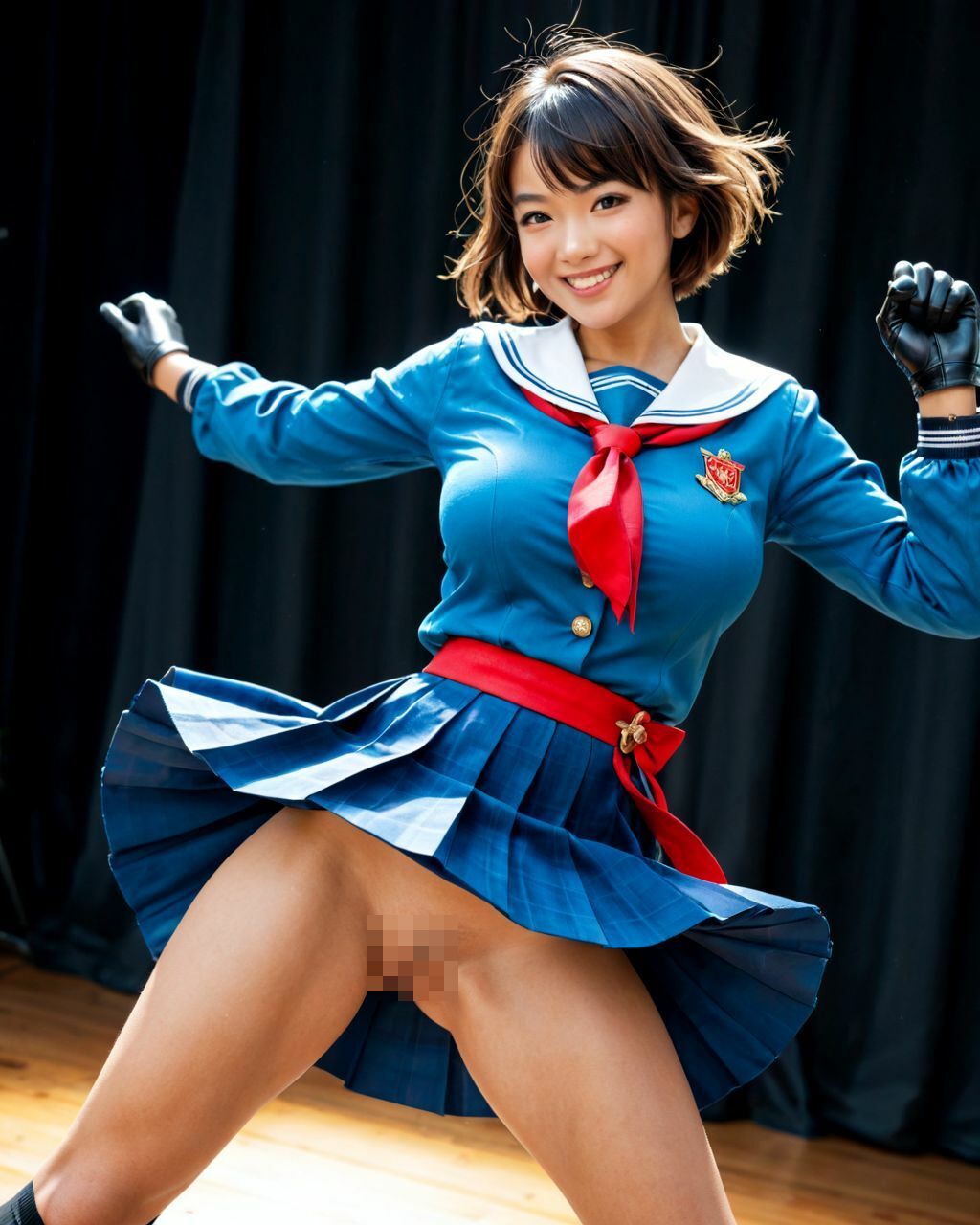 サンプル画像2:AIノーパンアイドル(Ghost In AiGirls) [d_473363]