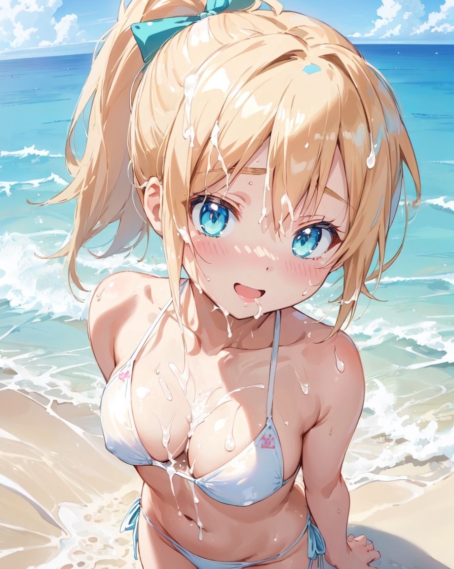 サンプル画像3:ぶっかけビーチ！エッチなあの娘にぶっかけよう！(Nわーくす) [d_473367]