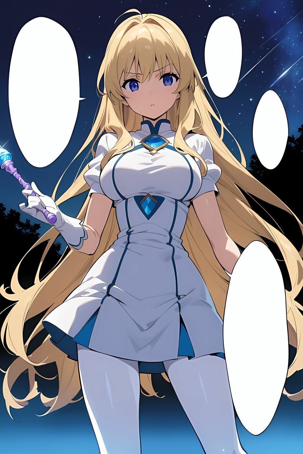 サンプル画像1:AIキャラ素材集3 魔法少女のWebコミック風(AIいらすと屋) [d_473404]