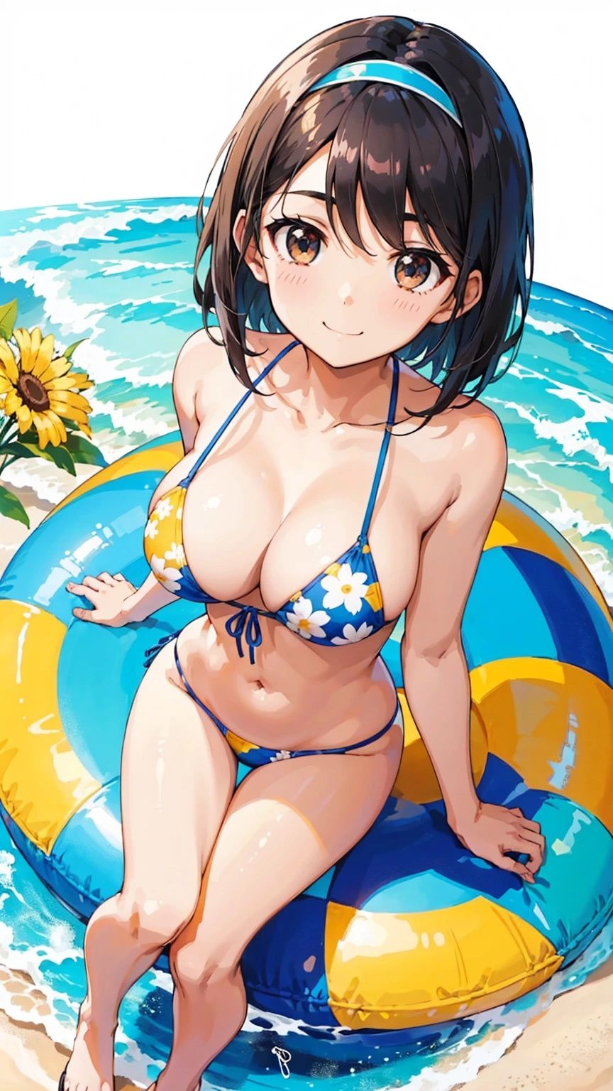 サンプル画像4:巨乳水着美女【妄想イラスト美女図鑑vol.136】(AIイラスト美女研究所) [d_473468]