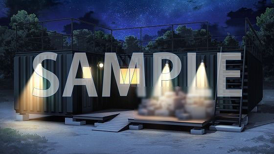 サンプル画像3:【背景素材】コンテナハウス（7004_bg01）【時間差分あり】(XERO) [d_473469]