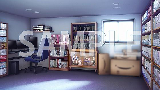 サンプル画像1:【背景素材】男の子の部屋（7004_bg02）【時間差分あり】(XERO) [d_473493]