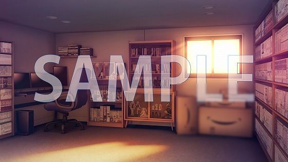 サンプル画像2:【背景素材】男の子の部屋（7004_bg02）【時間差分あり】(XERO) [d_473493]