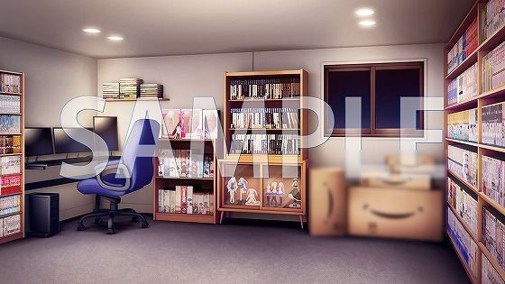 サンプル画像3:【背景素材】男の子の部屋（7004_bg02）【時間差分あり】(XERO) [d_473493]