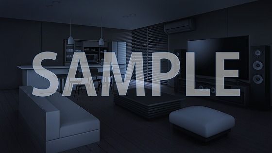 サンプル画像4:【背景素材】リビング（7004_bg03）【時間差分あり】(XERO) [d_473495]