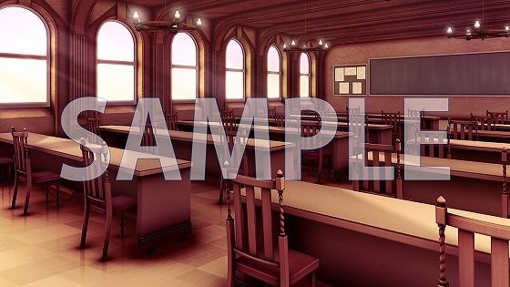 サンプル画像2:【背景素材】教室（7004_bg04）【時間差分あり】(XERO) [d_473497]