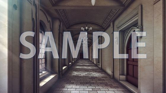 サンプル画像1:【背景素材】廊下（7004_bg05）【時間差分あり】(XERO) [d_473499]