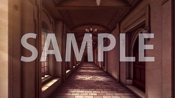 サンプル画像2:【背景素材】廊下（7004_bg05）【時間差分あり】(XERO) [d_473499]
