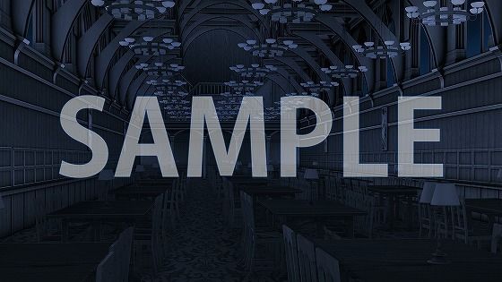 サンプル画像4:【背景素材】学食（7004_bg06）【時間差分あり】(XERO) [d_473502]