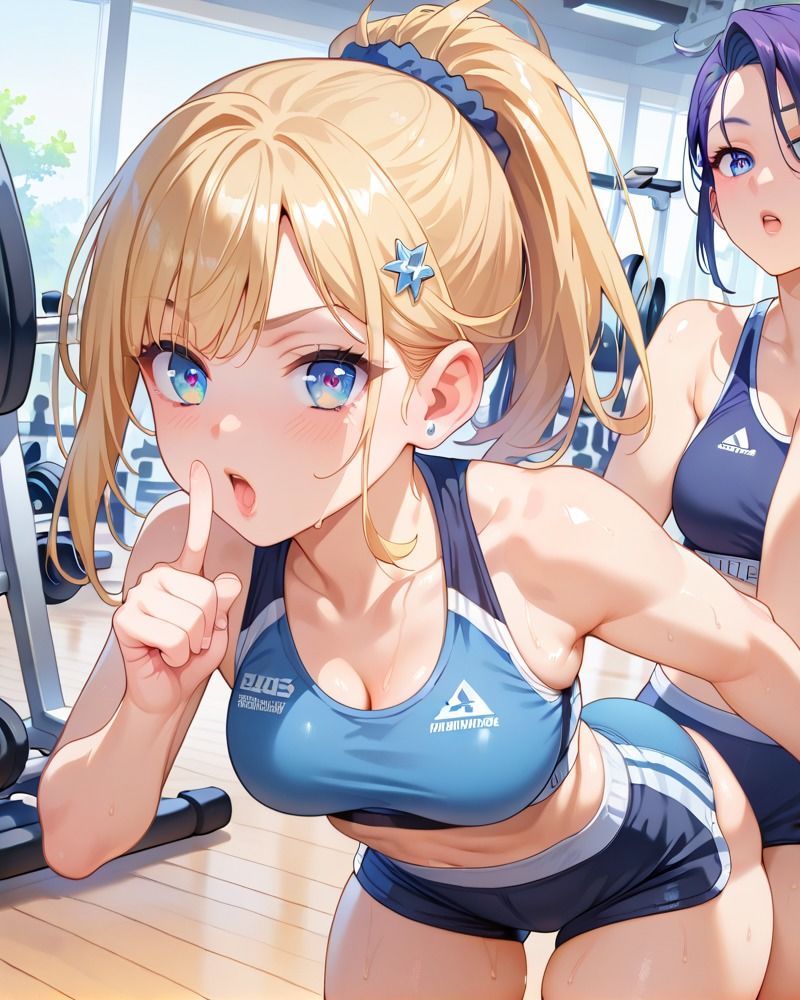 サンプル画像4:エロい女しかいないと噂のジムに入ったらハーレムだったCG集(雪どけ水) [d_473511]