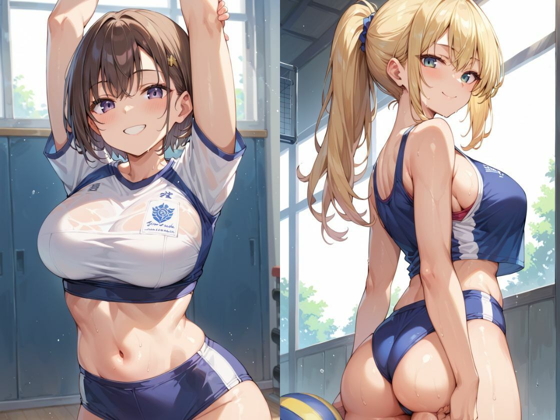 サンプル画像2:先輩に喰われまくるバレー部彼女(えろりまん) [d_473513]