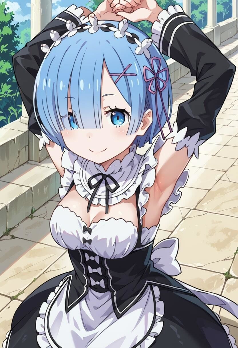 サンプル画像1:【レムイラストエロ画像】リゼロに登場するレムちゃんのエッチな画像集(エロココ！) [d_473665]