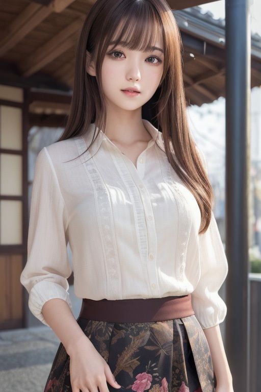 サンプル画像1:AI美女写真集「街角美女」vol.1(駄馬) [d_473893]