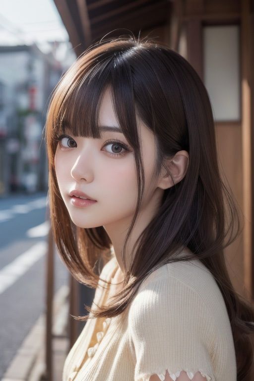 サンプル画像3:AI美女写真集「街角美女」vol.1(駄馬) [d_473893]