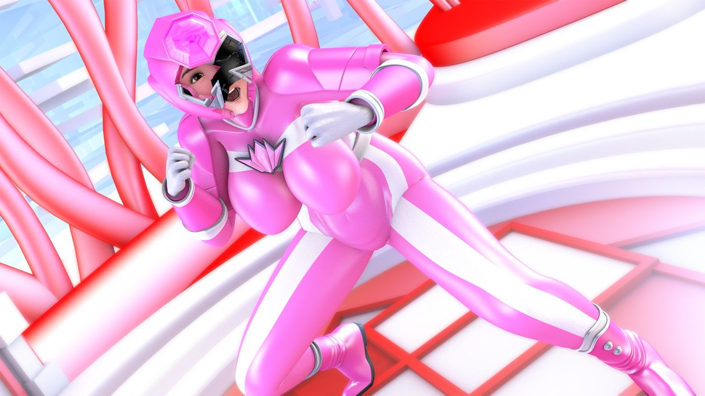 サンプル画像1:輝石戦隊キボンヌジャー『戦隊ピンクVSテフテフ怪人』(四次元少女ネオス) [d_473973]