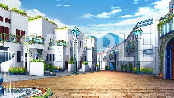 サンプル画像1:【背景素材】街（7004_bg09）【時間差分あり】(XERO) [d_473985]