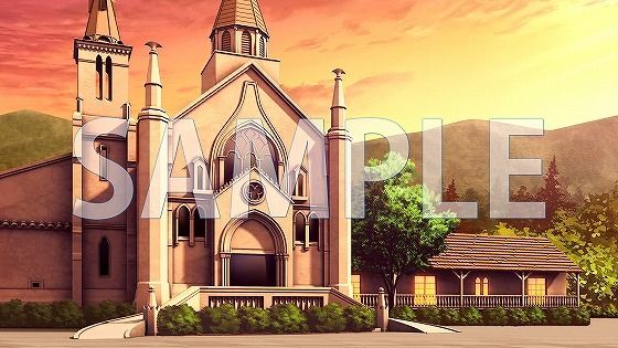 サンプル画像2:【背景素材】教会（7004_bg10）【時間差分あり】(XERO) [d_473988]