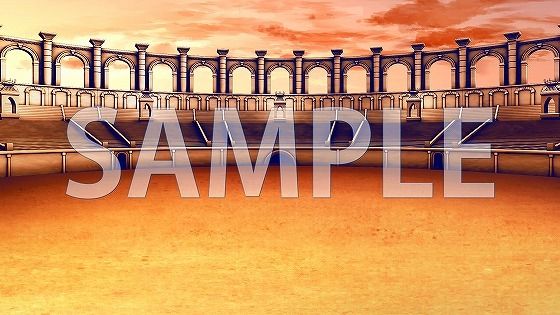サンプル画像2:【背景素材】コロシアム（7004_bg12）【時間差分あり】(XERO) [d_473995]