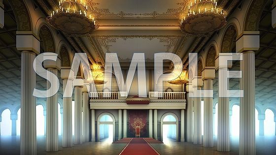 サンプル画像1:【背景素材】王宮  謁見の間（7004_bg15）【時間差分あり】(XERO) [d_474000]