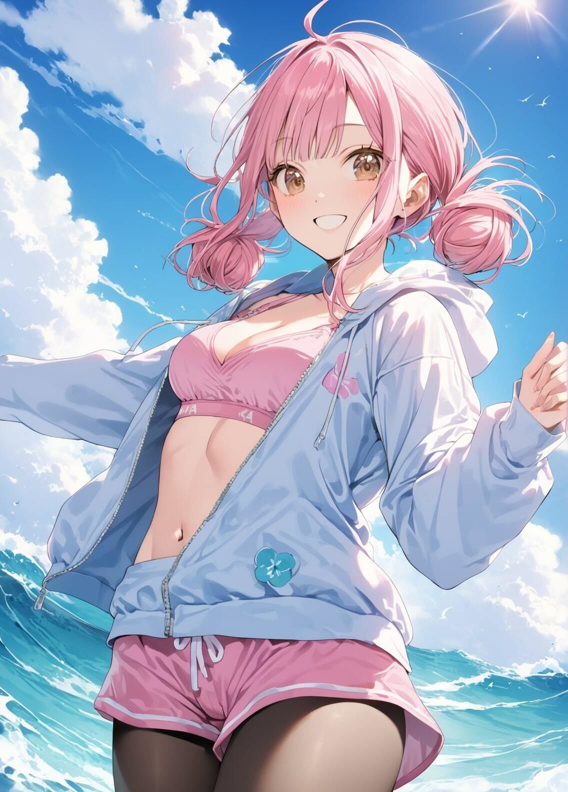 サンプル画像3:「アオのハコ」蝶野雛 私服写真集（全25種類455枚）(人の海) [d_474016]