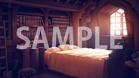 サンプル画像2:【背景素材】寝室（6267_bg05）【時間差分あり】(XERO) [d_474061]