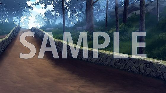 サンプル画像1:【背景素材】整備された街道（6267_bg12b）【時間差分あり】(XERO) [d_474087]