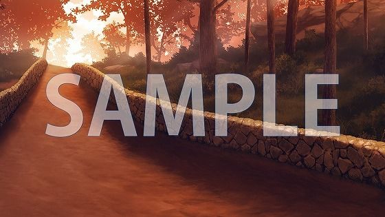 サンプル画像2:【背景素材】整備された街道（6267_bg12b）【時間差分あり】(XERO) [d_474087]