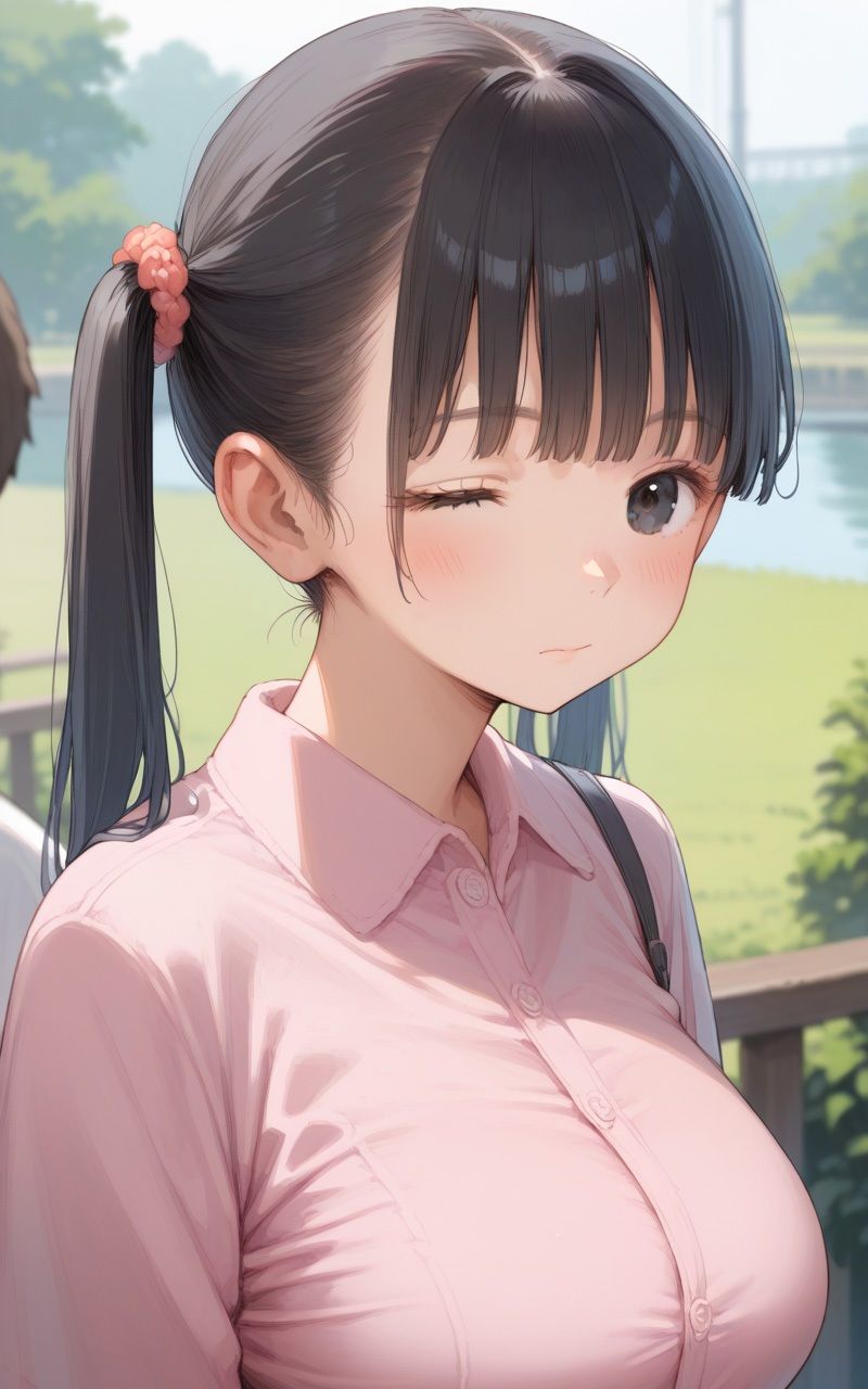 サンプル画像1:ロリ巨乳な妹と中出し同居性活(ピチピチのアワビ) [d_474159]