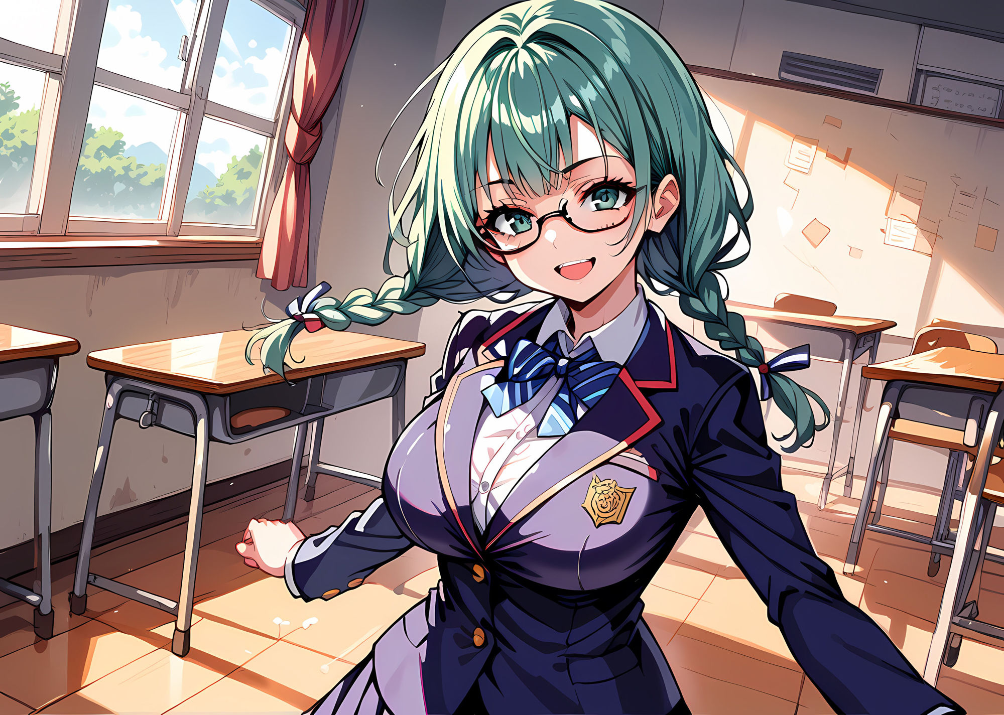 サンプル画像2:委員長もホントはシタかったんだね？2(セクメトの吐息) [d_474227]