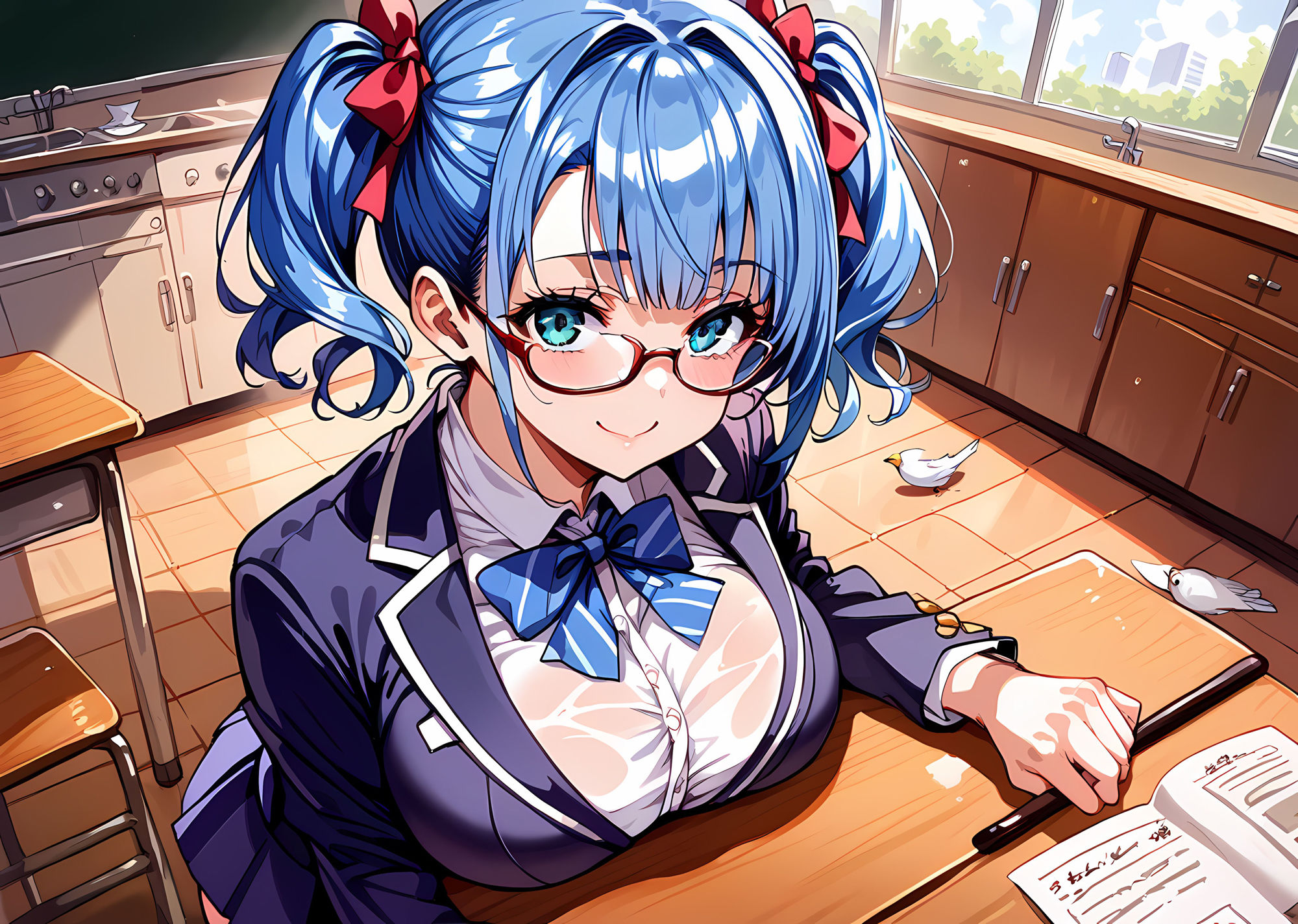 サンプル画像1:委員長もホントはシタかったんだね？3(セクメトの吐息) [d_474229]