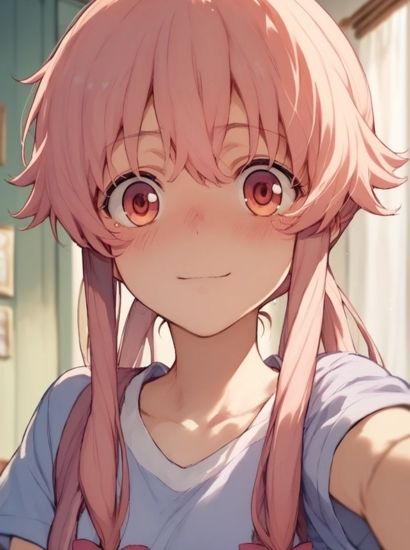 サンプル画像1:未来日記の我妻由乃から送られてきた自撮り写真(自撮りサークル  イカスミ工房) [d_474320]