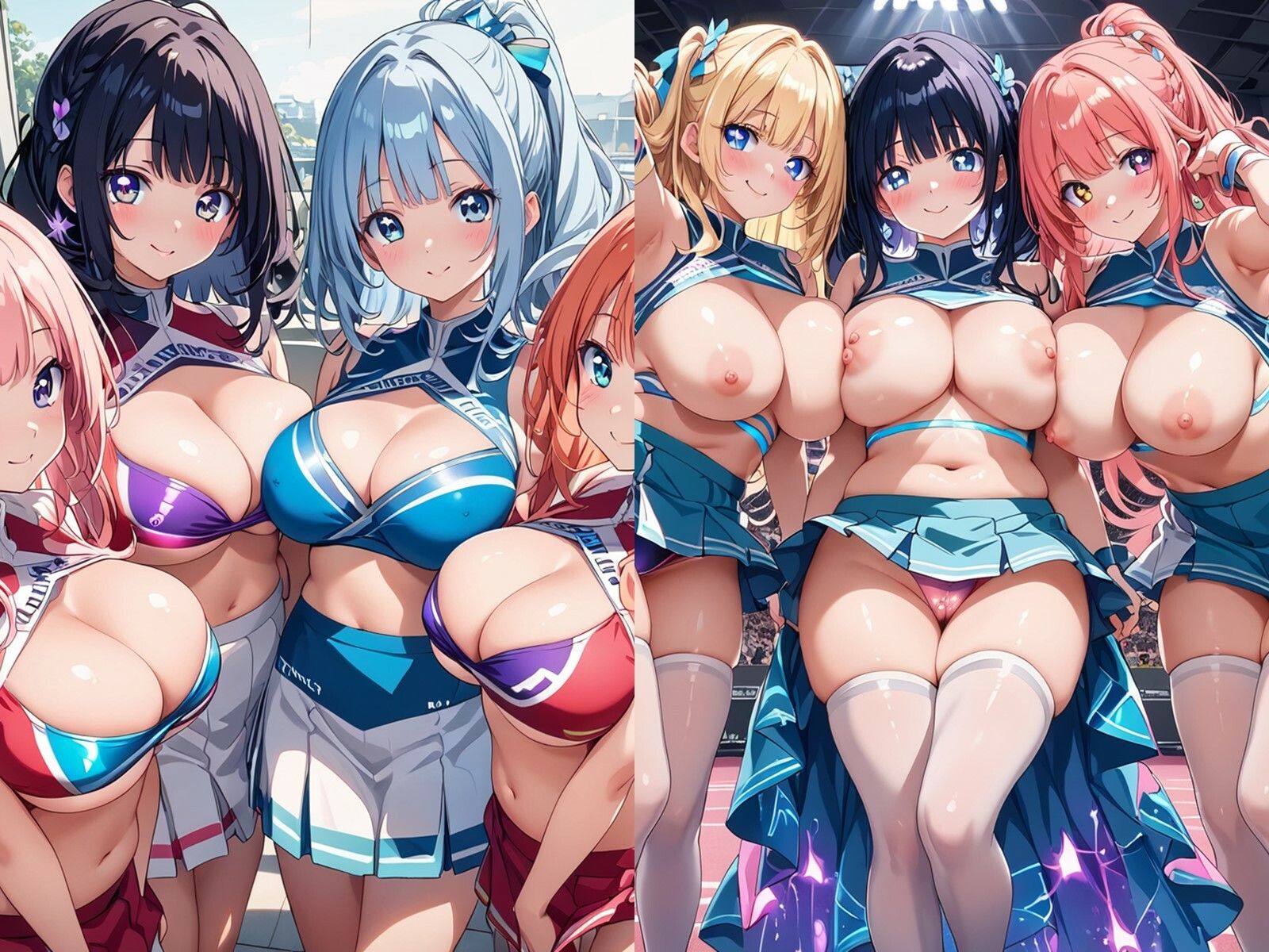 サンプル画像1:【セリフ付き】応援部に入部したら男はオレ一人だけ(星彩レコード) [d_474460]