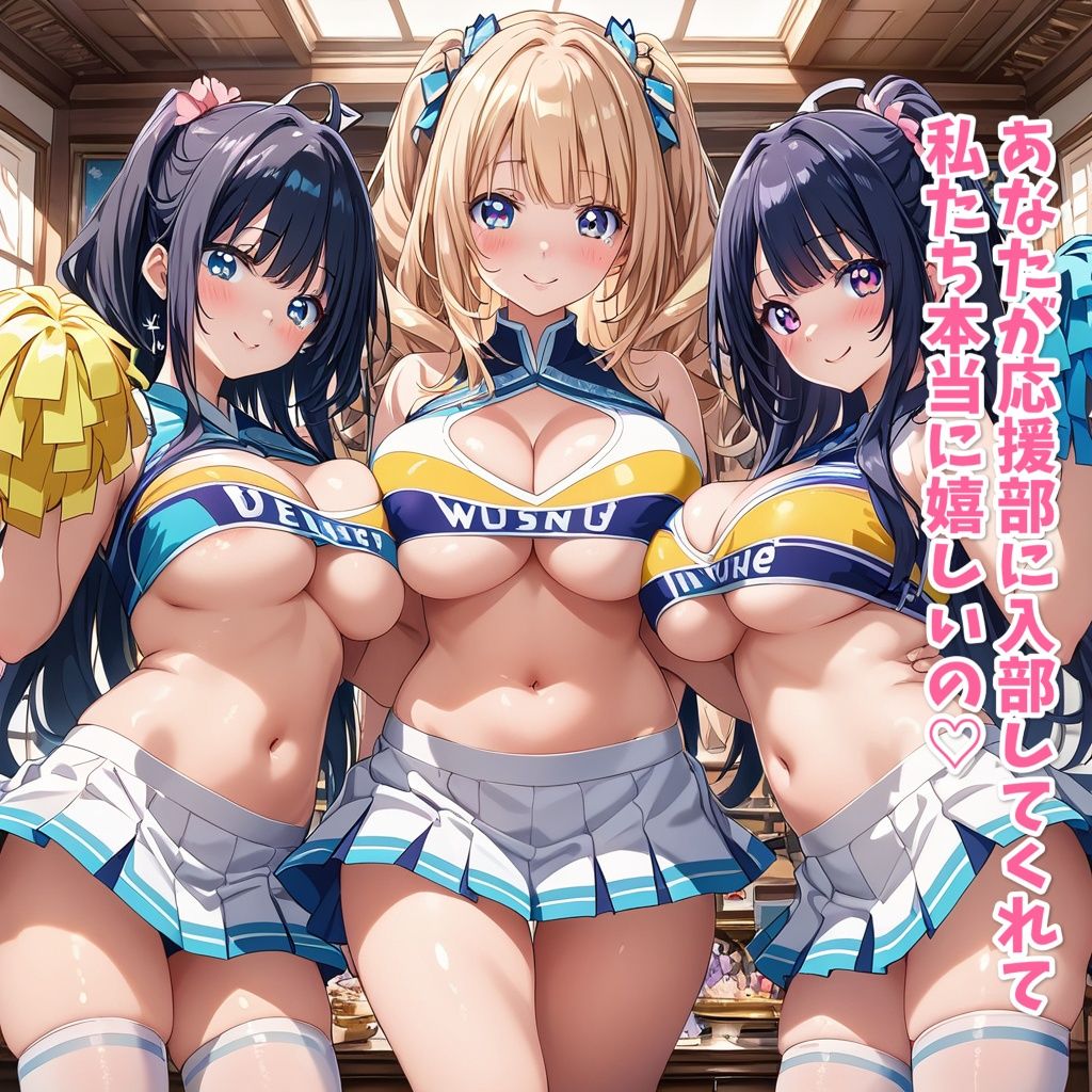 サンプル画像6:【セリフ付き】応援部に入部したら男はオレ一人だけ(星彩レコード) [d_474460]