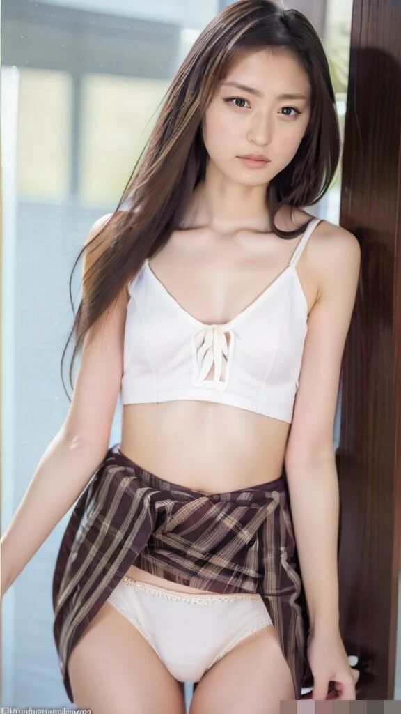 サンプル画像5:AI写真集グラビア22スカートめくりと女子学生5:エレガントな一瞬を捉えたスカートの美しさ(AIグラビアプロデューサー) [d_474661]