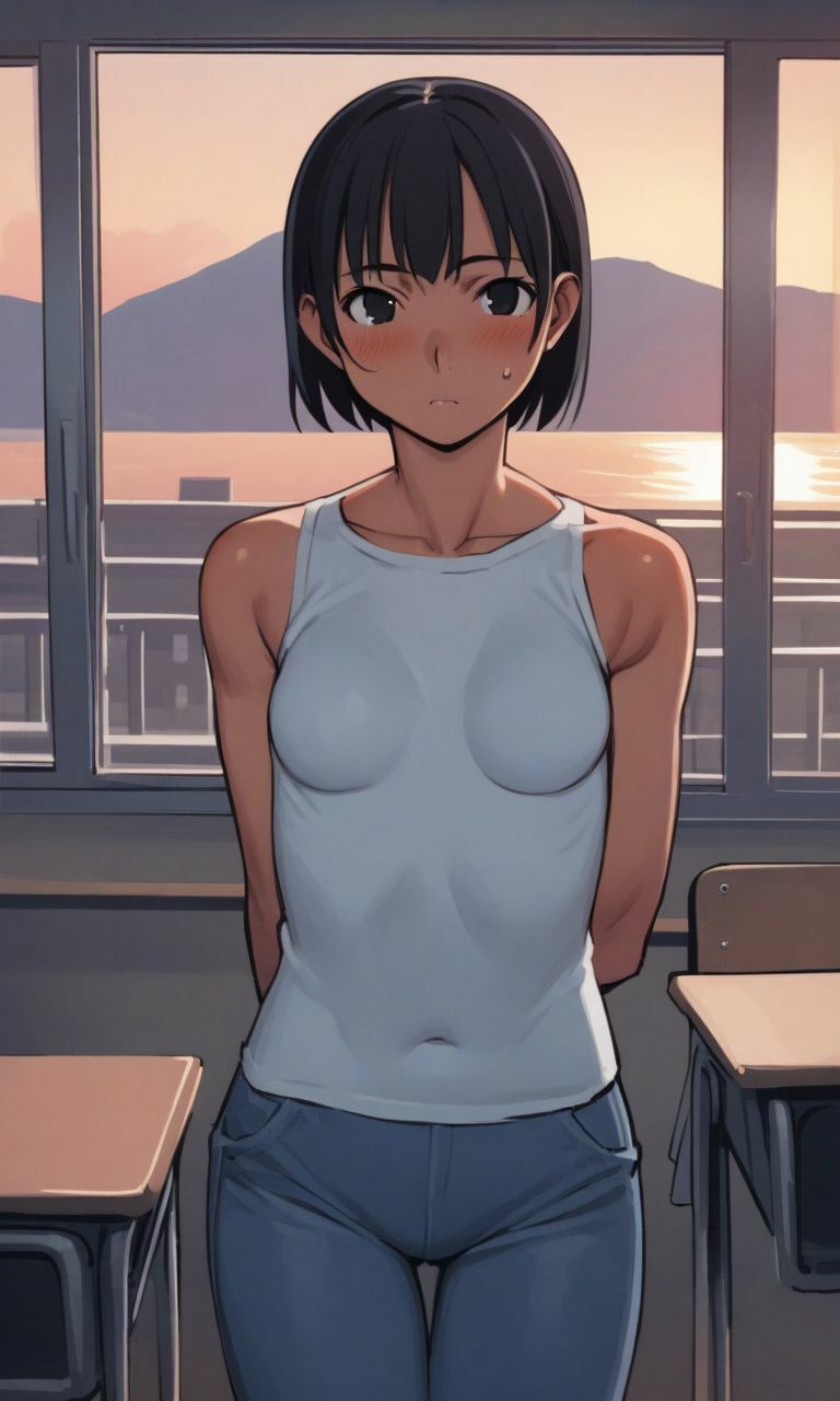 サンプル画像1:ボーイッシュな女子大生と、お祭りデートする。(ハラメウメ) [d_474740]