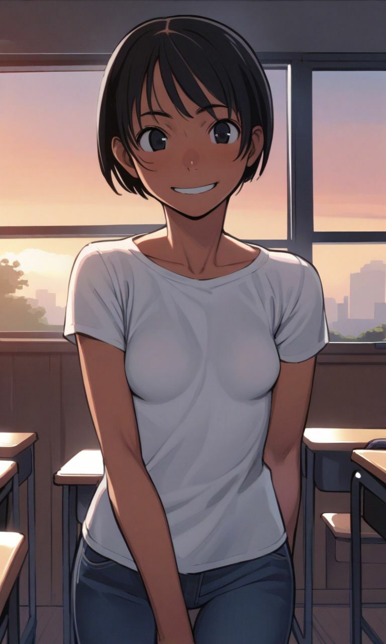 サンプル画像3:ボーイッシュな女子大生と、お祭りデートする。(ハラメウメ) [d_474740]