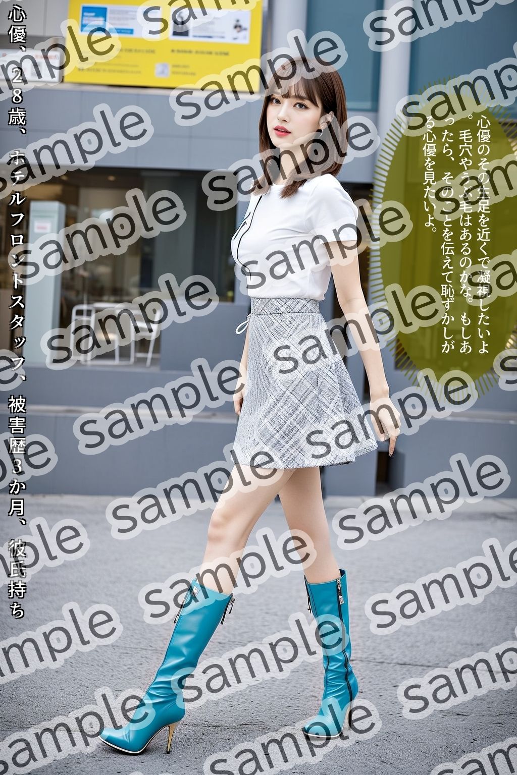 サンプル画像4:ストーカー盗撮〜ハイヒールブーツ美脚美女編〜 vol.1(あらぶるま18＋) [d_474743]