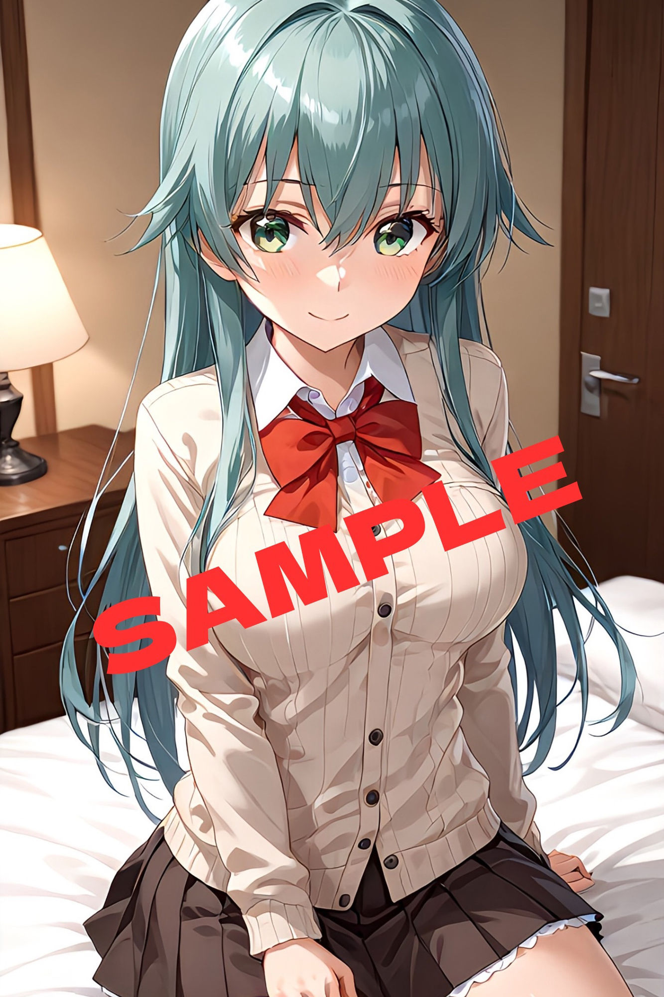 サンプル画像1:鈴谷とイチャラブ＆コスプレ中出しSEX(かわいあい) [d_474784]