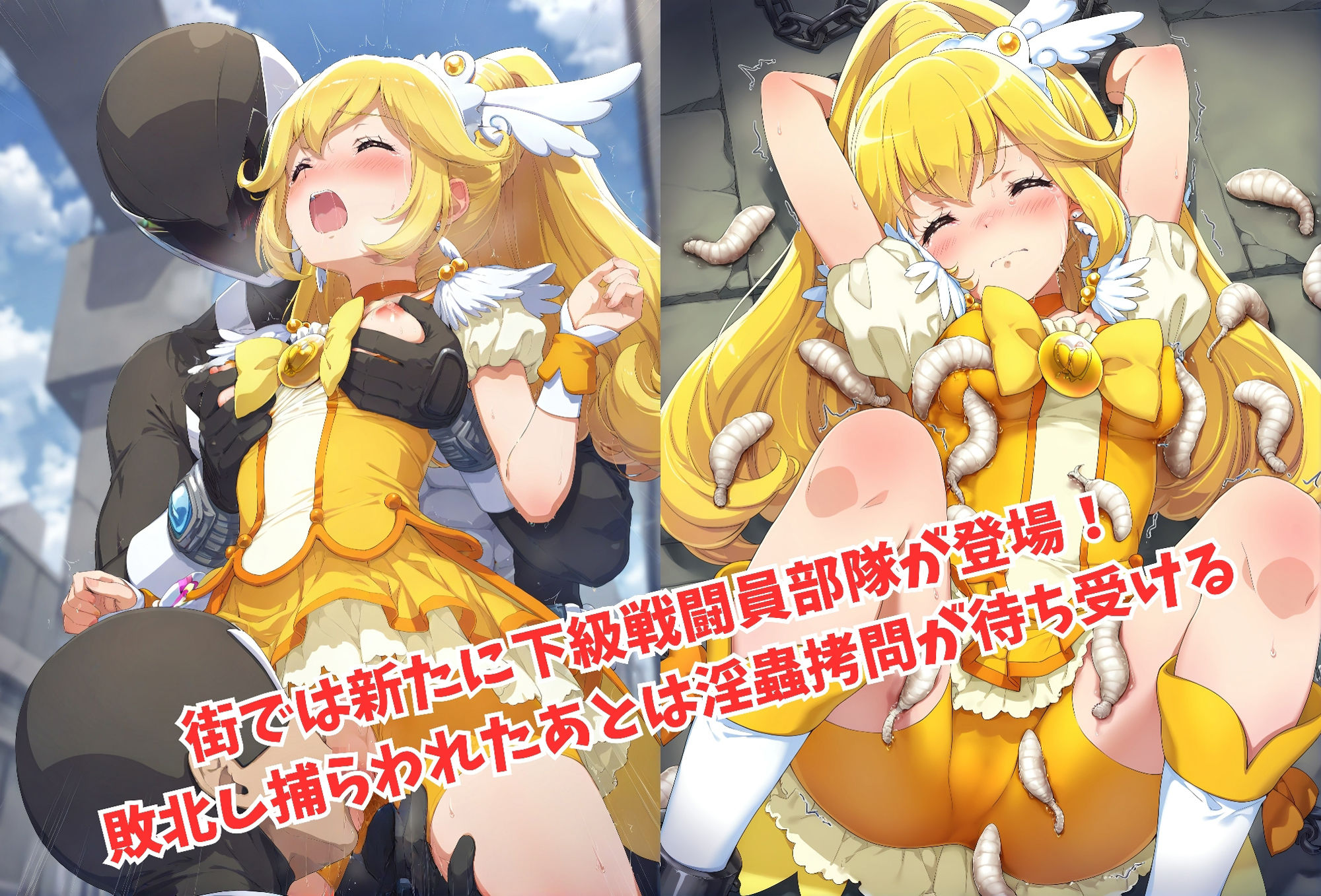 サンプル画像3:がんばれ！ピースちゃん☆(絵心あいのAI生成アトリエ) [d_474894]